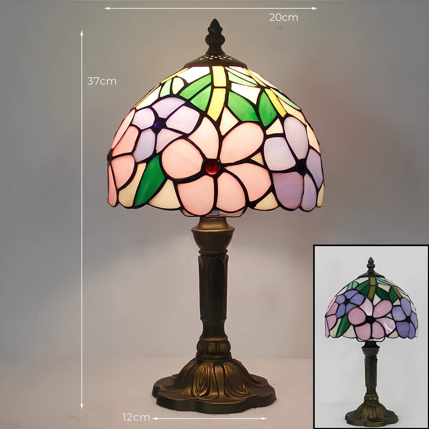 LuminousTiffany – Stained Glass Table Lamp