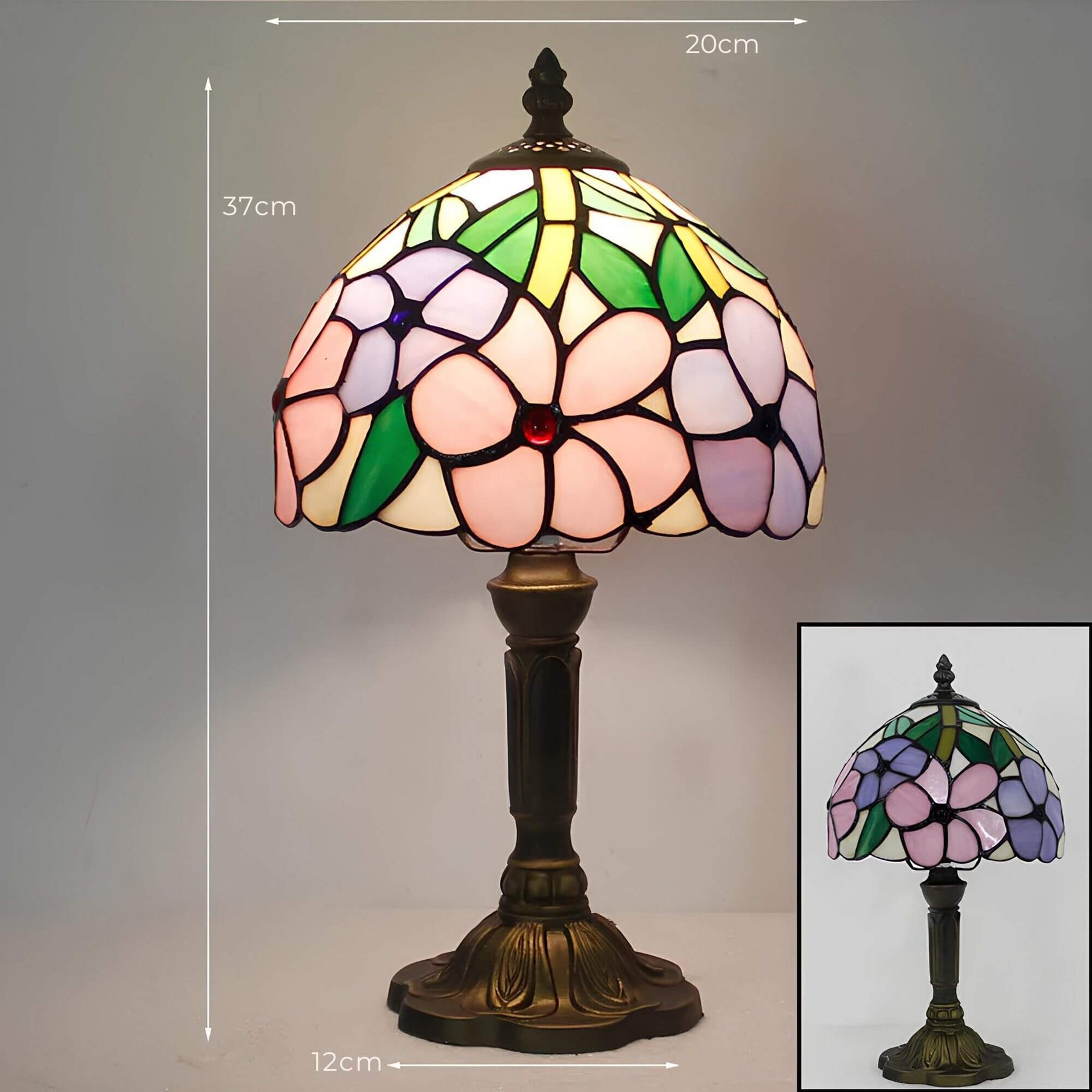 Primflora Stained Glass Table Lamp